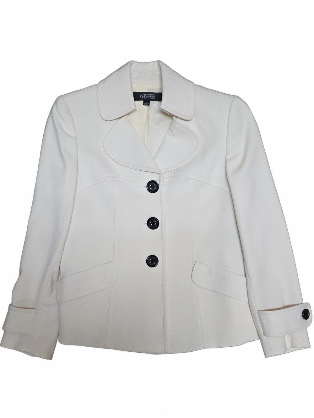 Kasper | Women's Cream Colored Blazer | 10